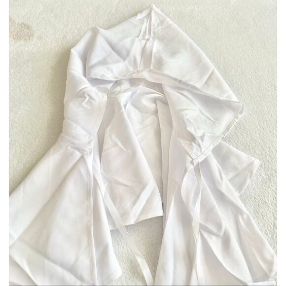 Halloween Grim Cowl Cloak Medieval Hood Hat Cosplay Costumes Hooded Poncho - Picture 4 of 4